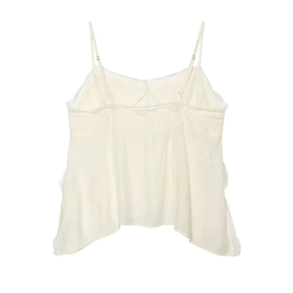 ZARA Crinkled Effect Trendy Camisole Top